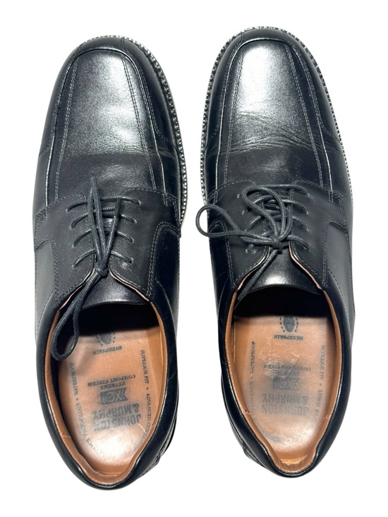 Johnston & Murphy Men’s 11 Sheepskin Black Leather Waterproof Derby Dress Shoes main image 9